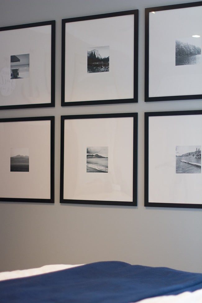 Easy DIY Gallery Wall with Ikea Frames