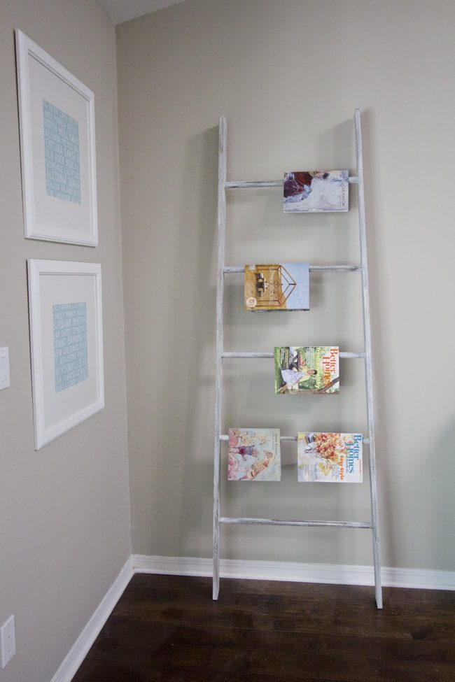 Rustic DIY Blanket Ladder