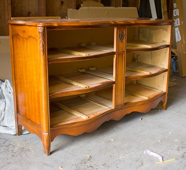 french provincial dresser refinish