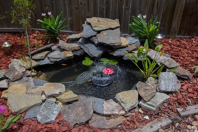 How to install a backyard pond with a fountain