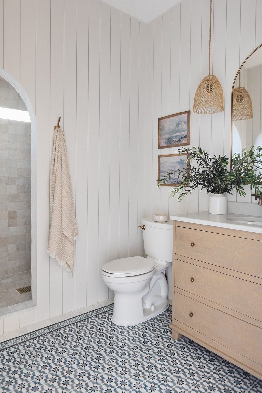 Modern Moroccan Bathroom Reveal