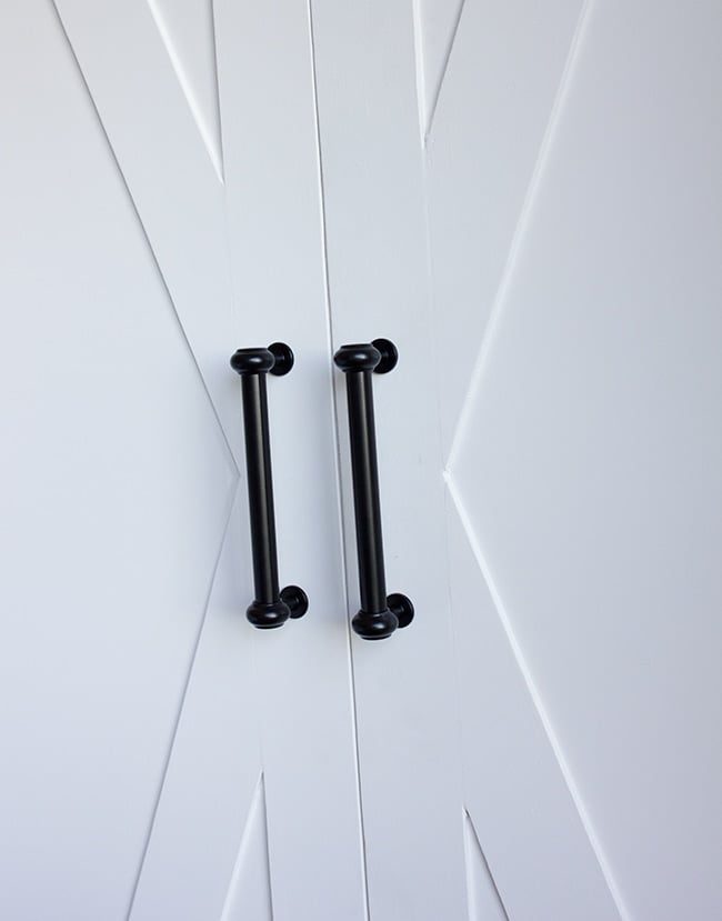 ikea pax door makeover closeup
