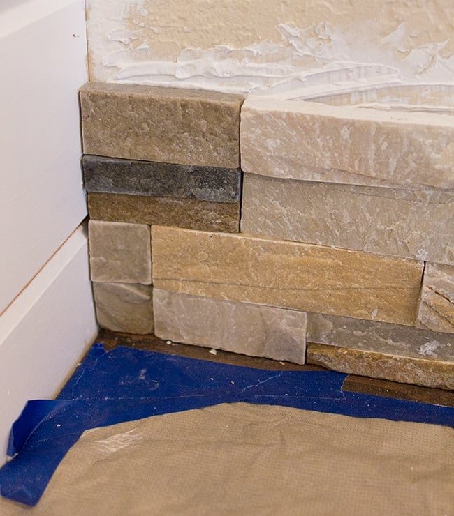 desert quartz ledgestone closeup