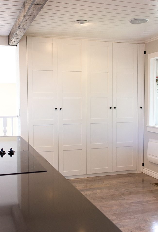 a diy kitchen pantry from ikea pax wardrobes