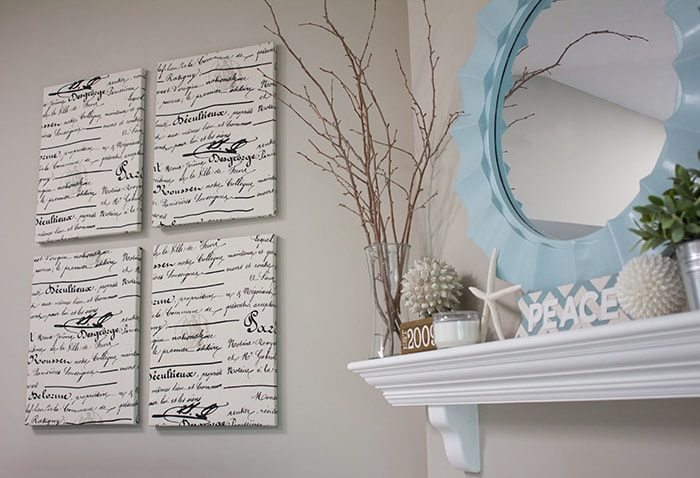 Unfussy fabric stretched canvas