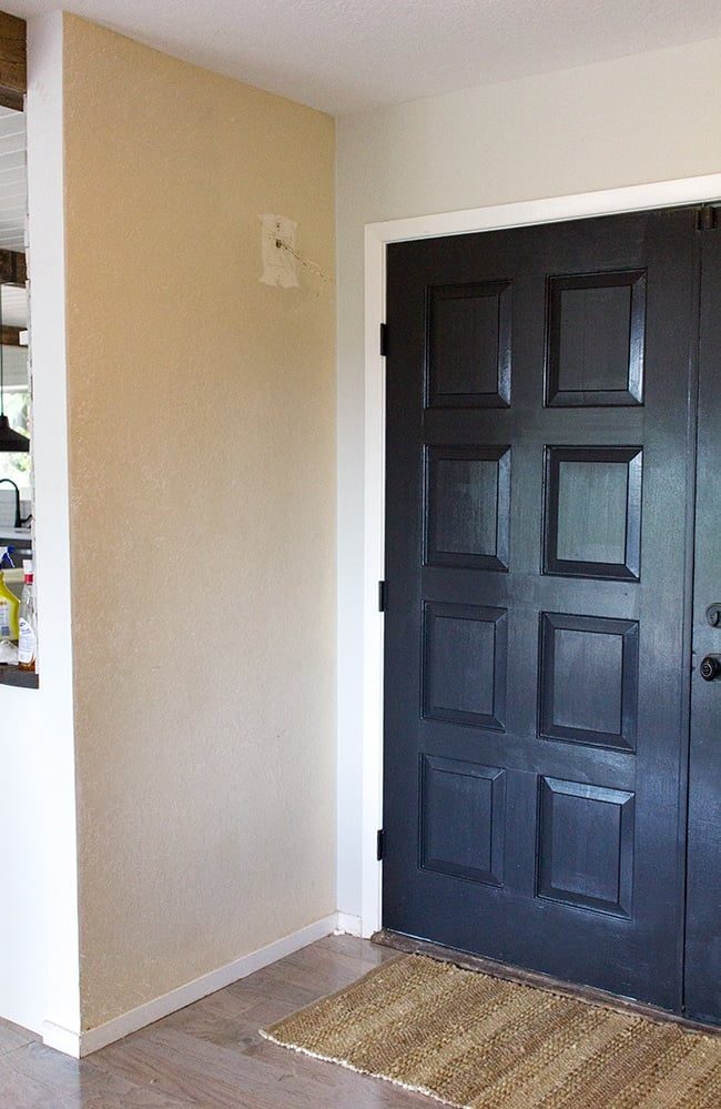 Foyer Updates: New paint & door hardware