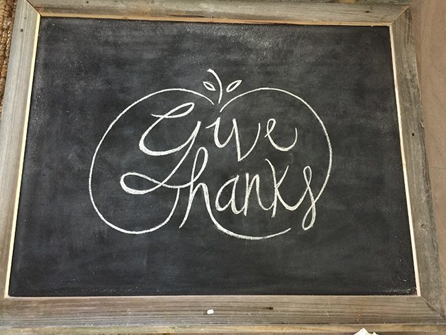 Easy Chalkboard Lettering Tutorial and Free Fall Template!