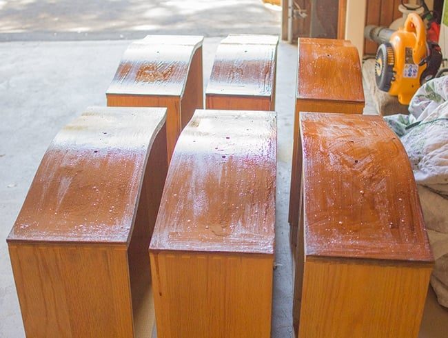 using gel lacquer to strip a dresser