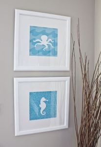 Guest Bath Reveal, Old Window Frame & Giveaway