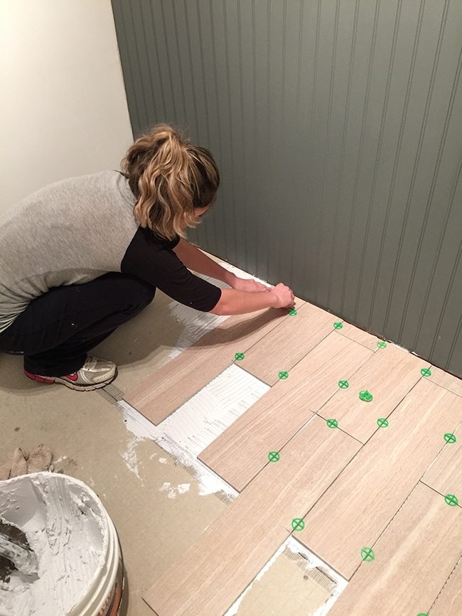 New Laundry Room: Floor tile, Part 1