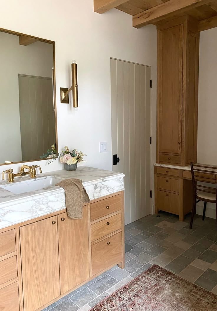 amber interiors bathroom with frameless doors