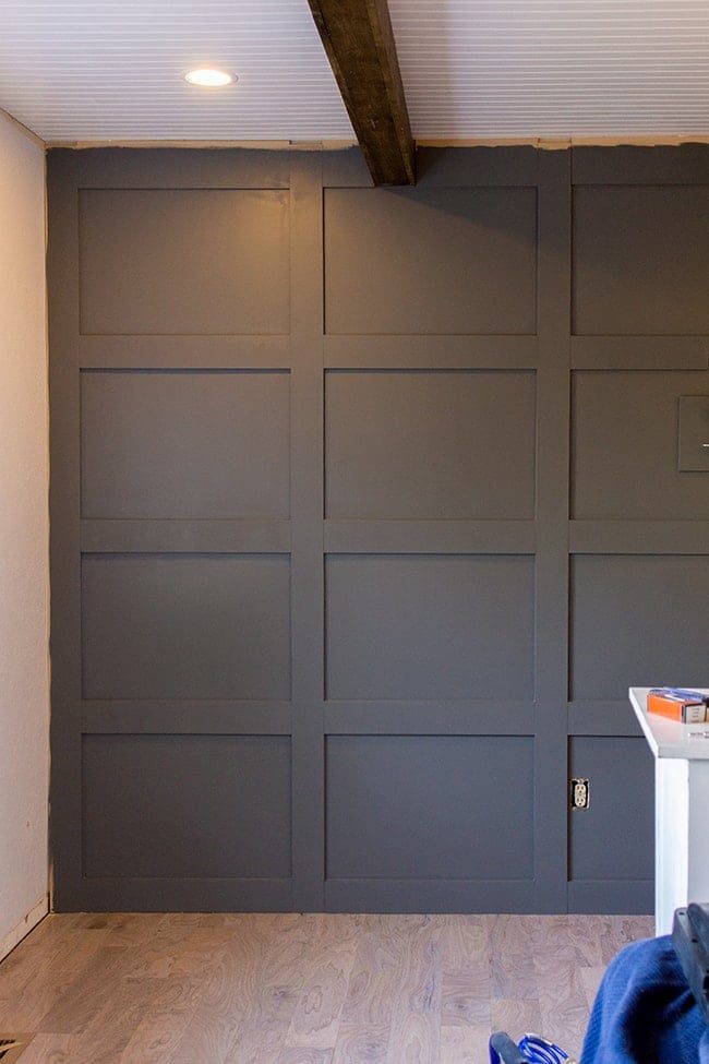 DIY Square Paneled Wall Molding