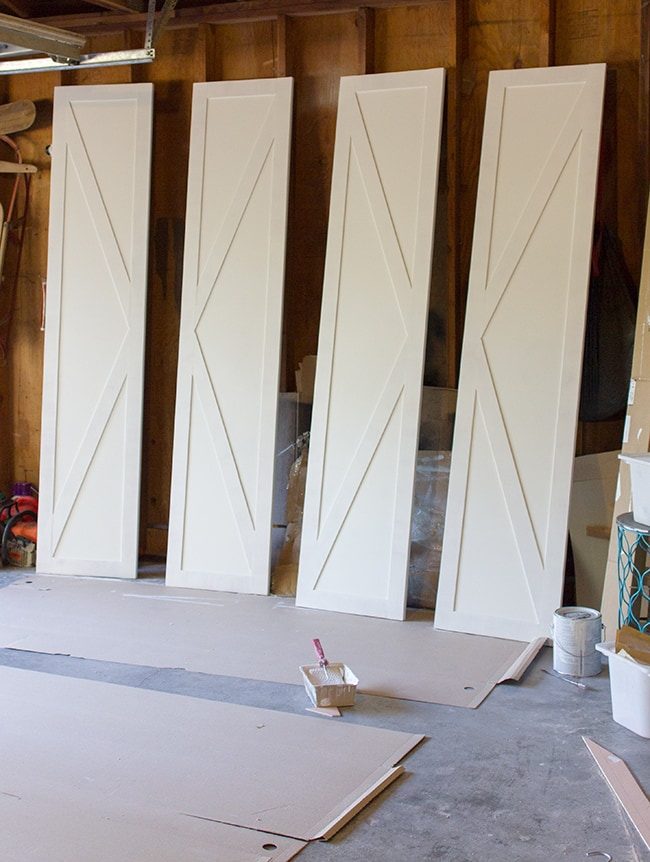 how to add custom trim to flat panel doors