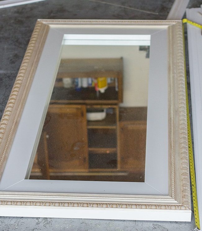 how to diy a vintage floor mirror