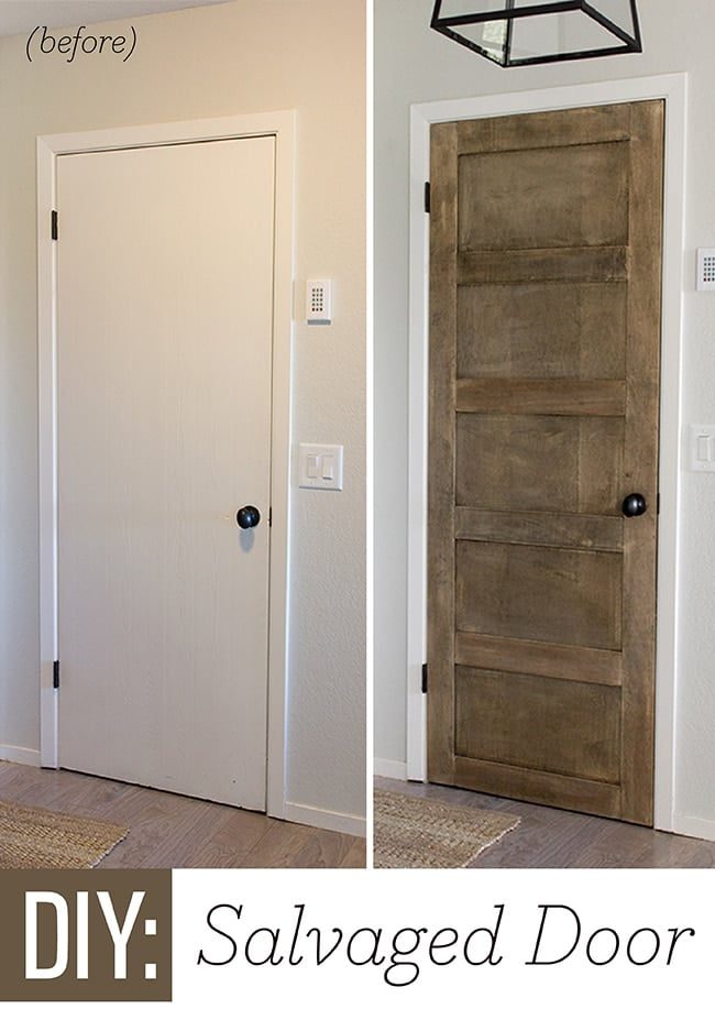 Foyer Update: DIY Salvaged Door