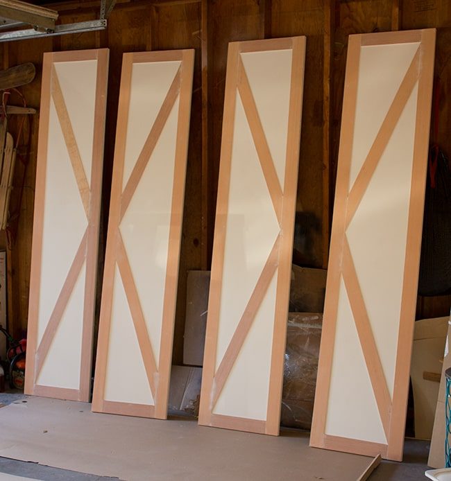 how to add custom trim to flat panel doors