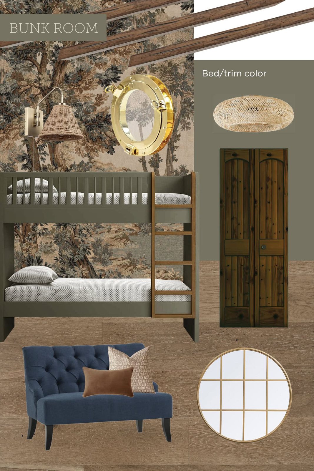 Spanish Sanctuary Bunk Room Design Layout