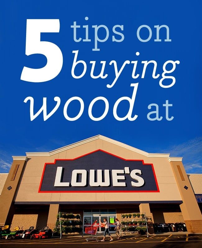 A 5 best tips for buying wood at Lowe's