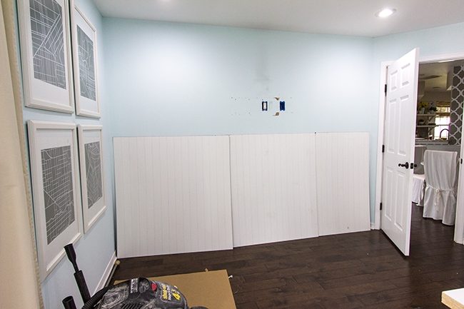 DIY blackout shade liner / New office progress