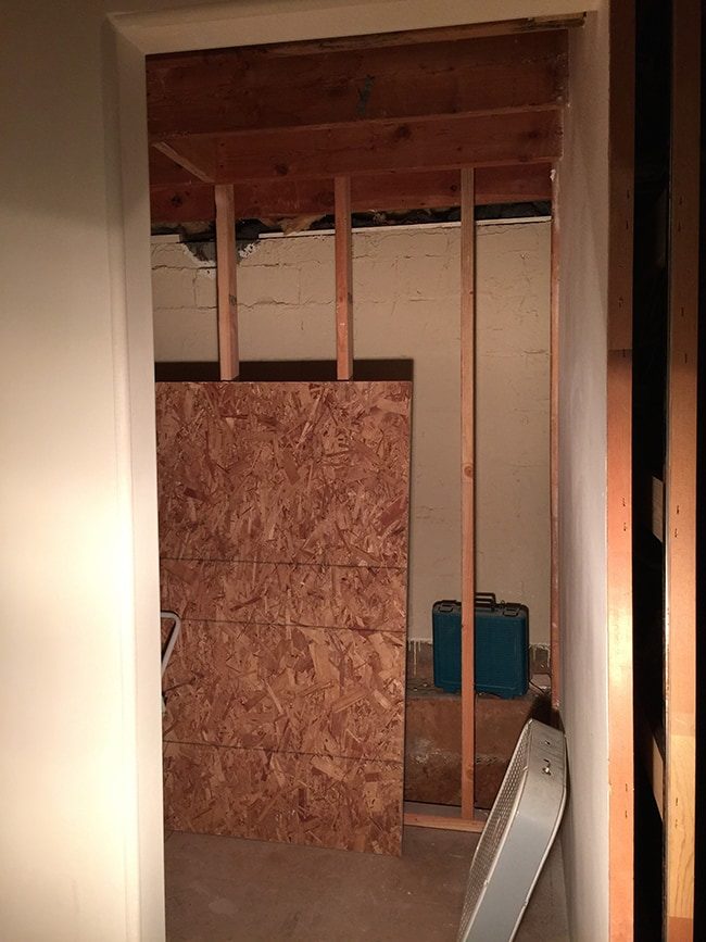 New Laundry Room: Painted Wood Ceiling