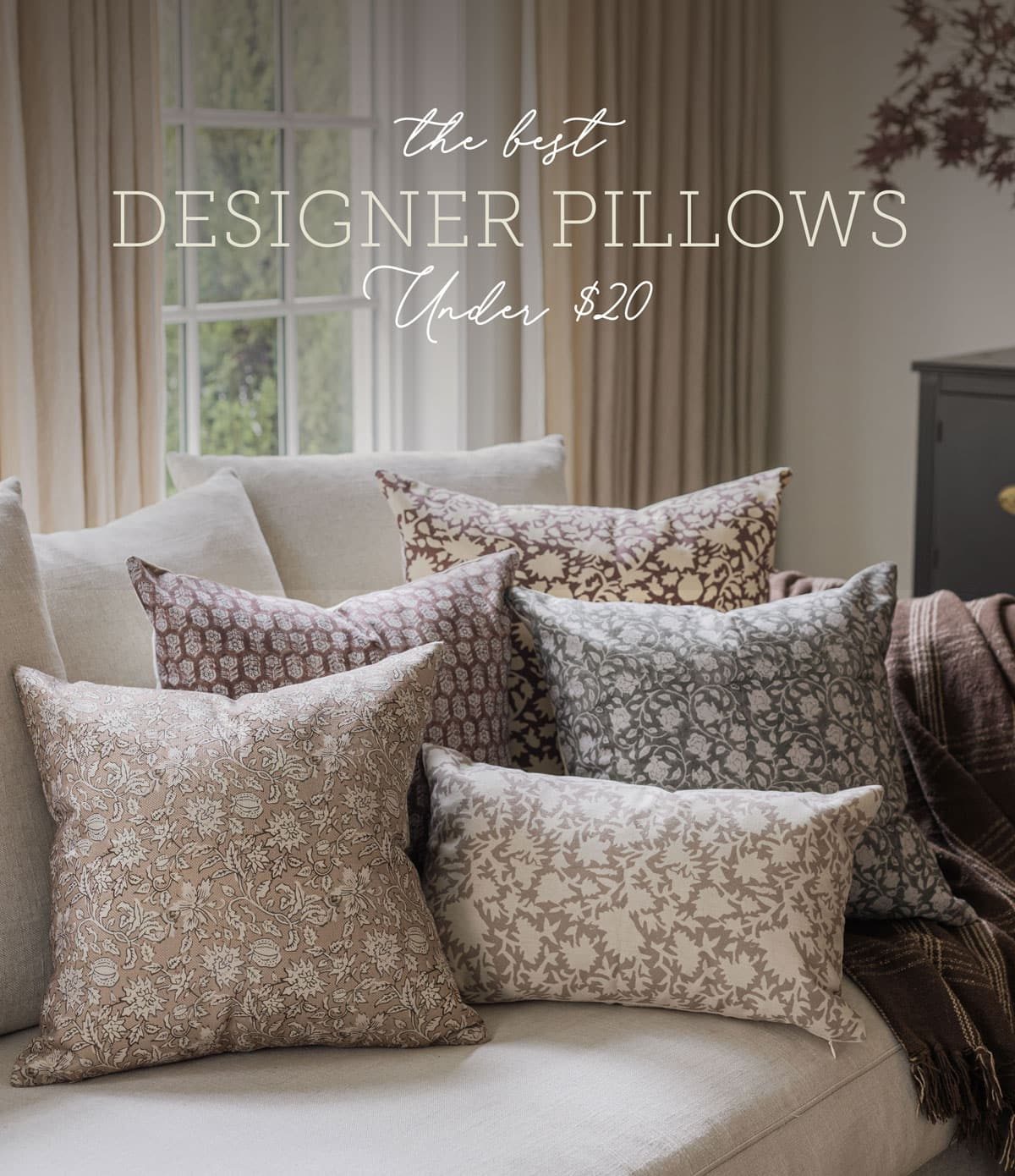 the best designer pillows under $20 roundup