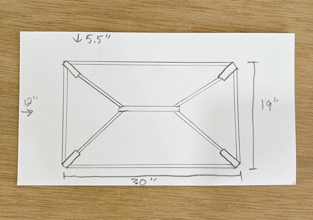 diy anthropologie henderson coffee table dupe diagram
