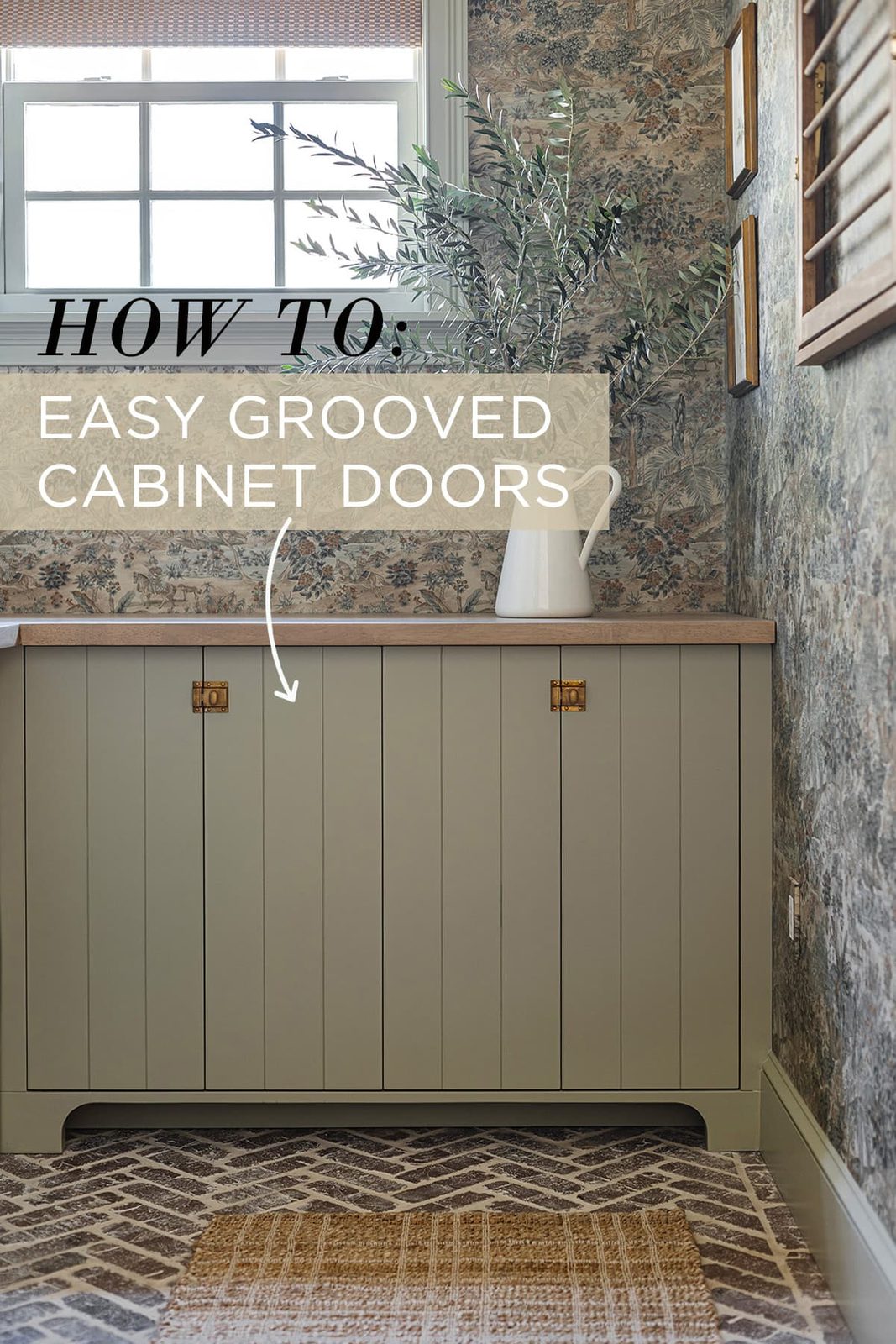 DIY V-Groove Cabinet Doors