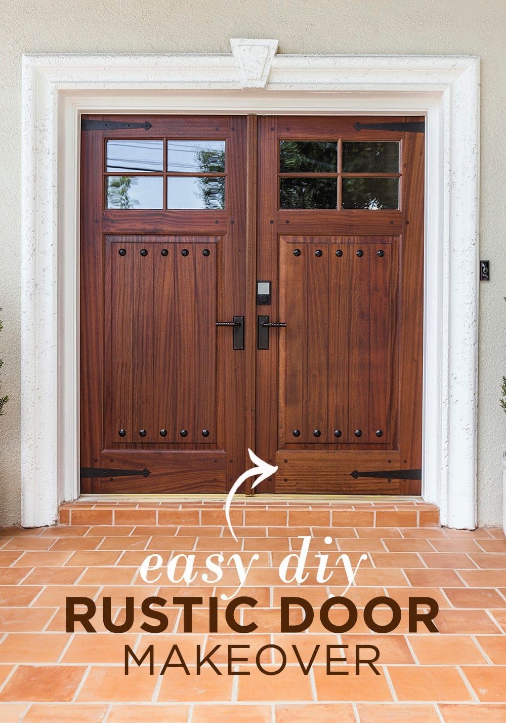 DIY Rustic Front Door Makeover