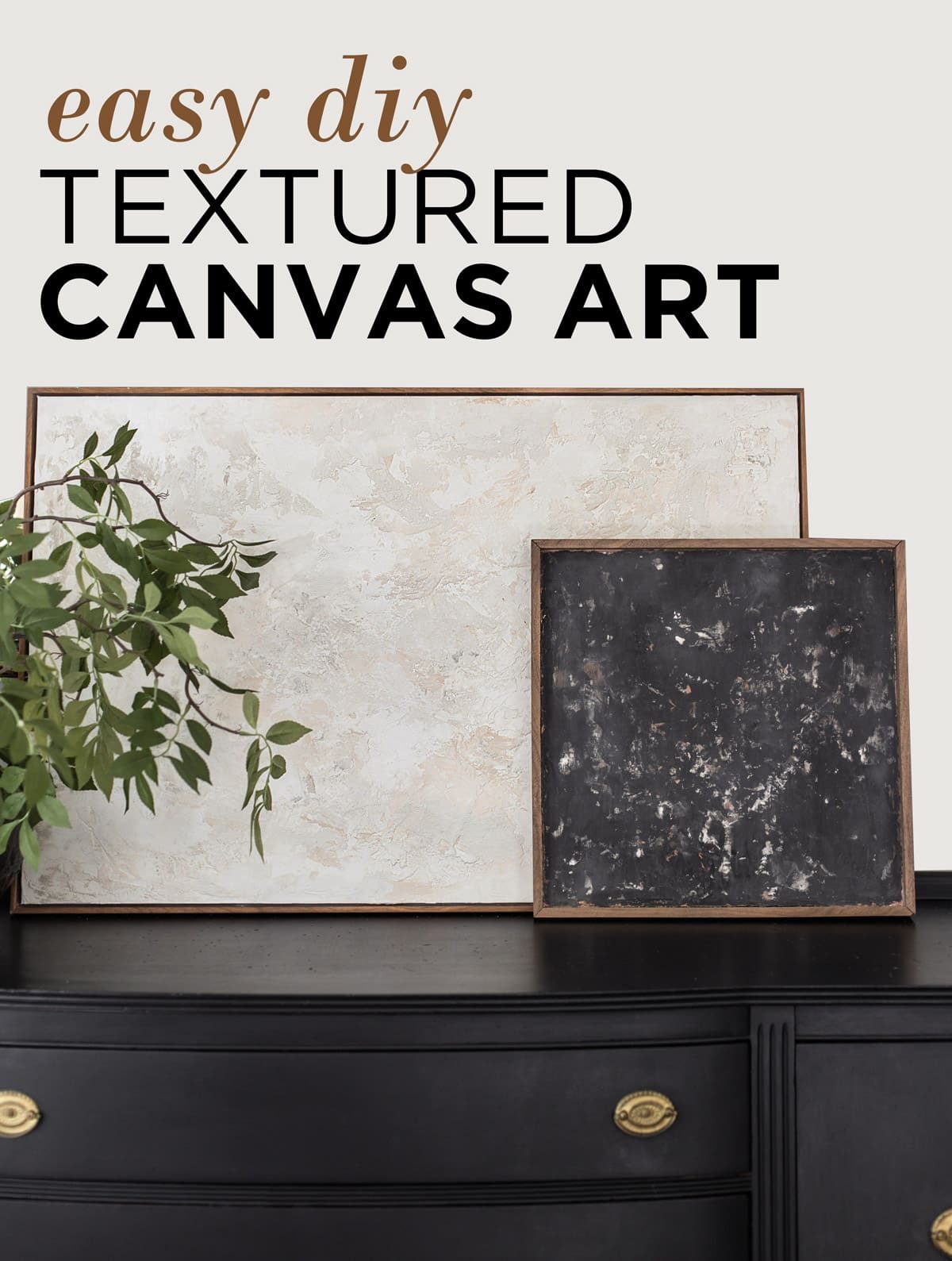 DIY Textured Canvas Art