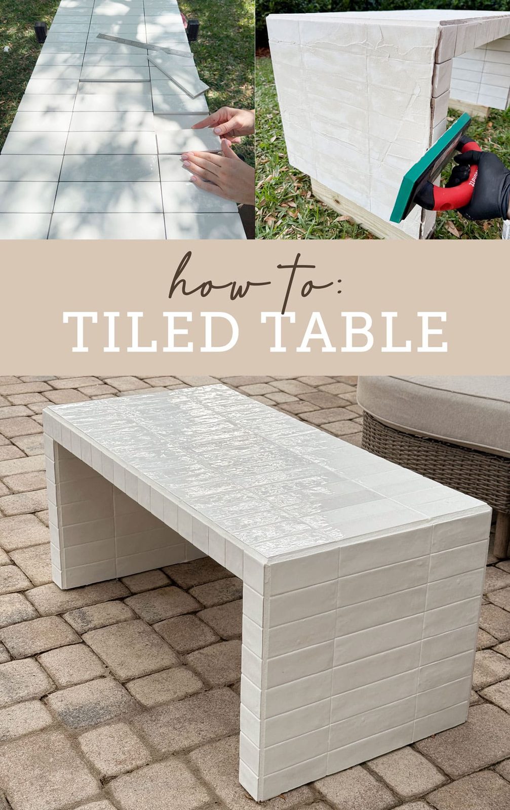 DIY Tiled Coffee Table