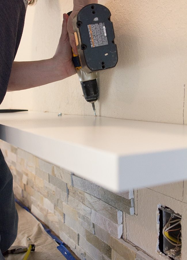 how to install custom floating shelves