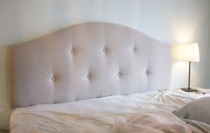DIY Upholstered tufted headboard