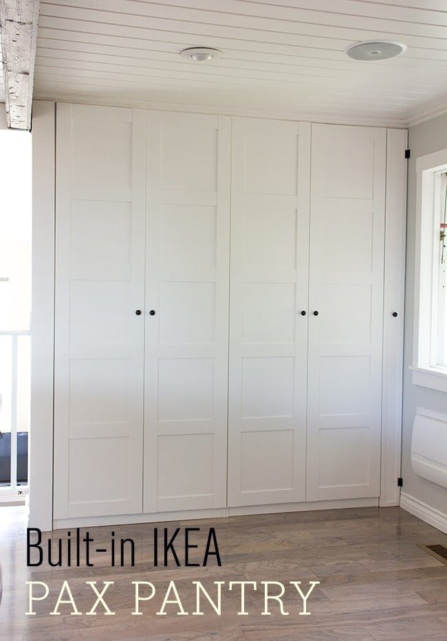 built-in ikea pax pantry tutorial