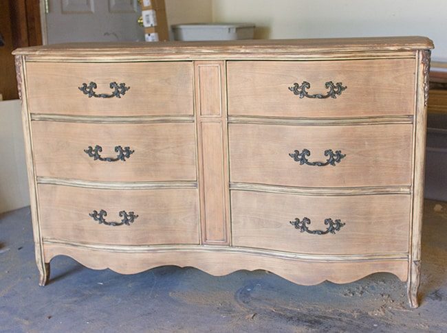french provincial dresser refinish