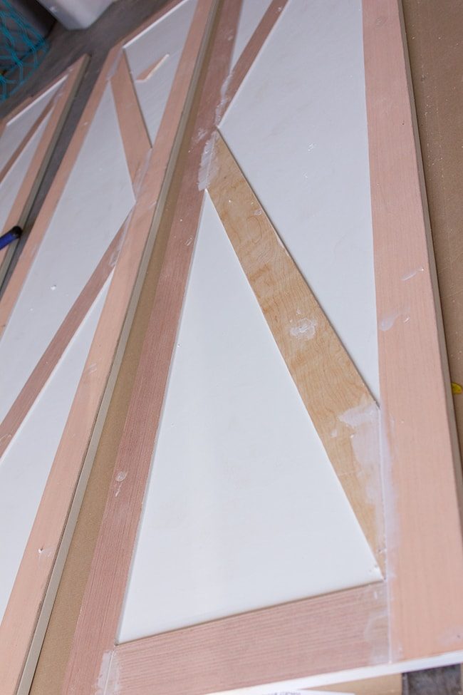 how to add custom trim to flat panel doors