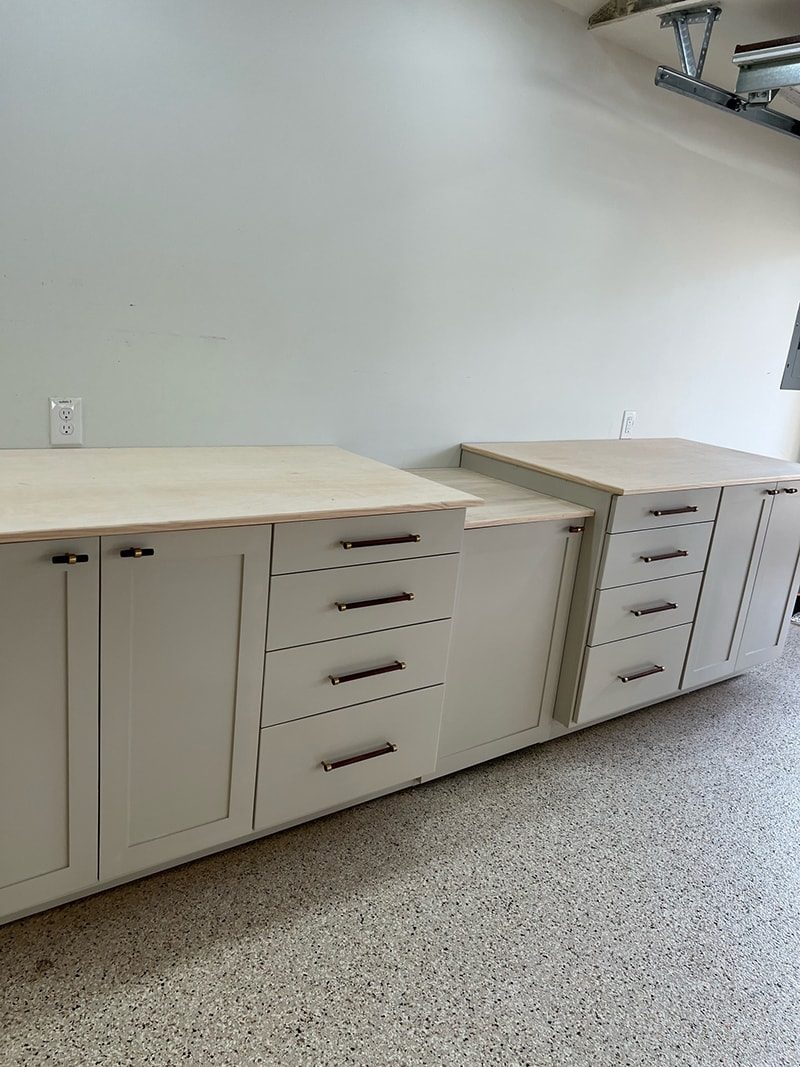 diy custom garage miter saw station