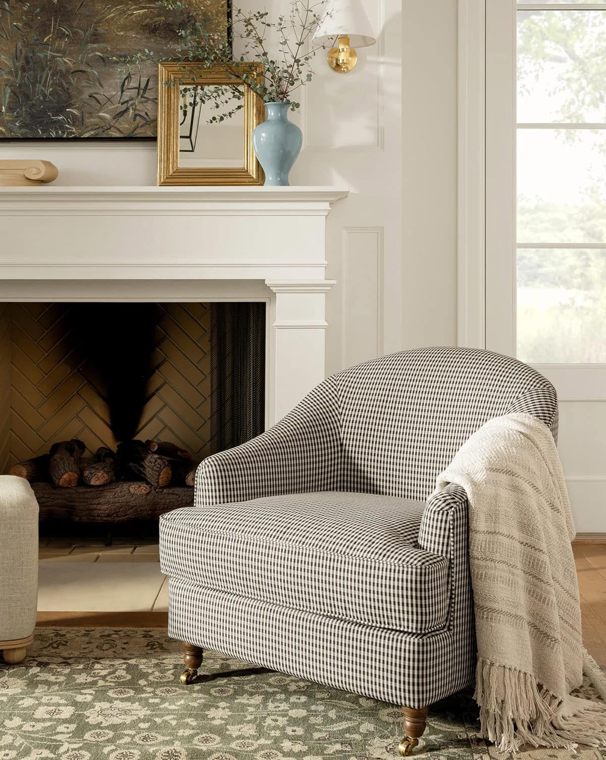 gingham chair mcgee co living room
