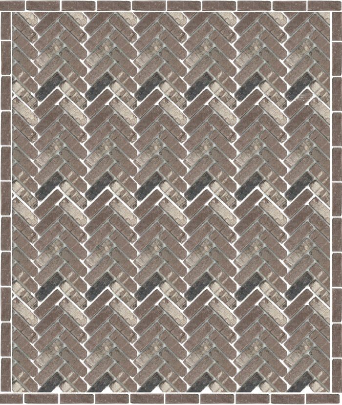 herringbone brick floor pattern