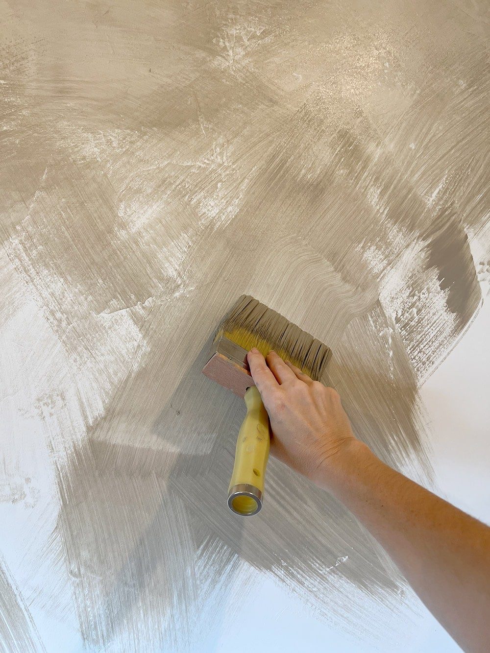 limewash brush stroke technique