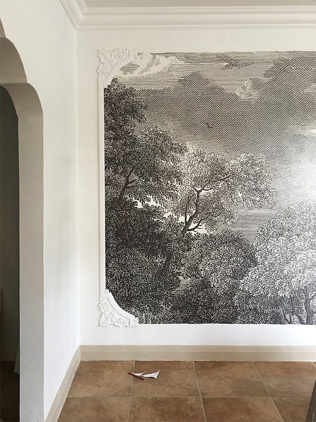 DIY Framed Wall Mural