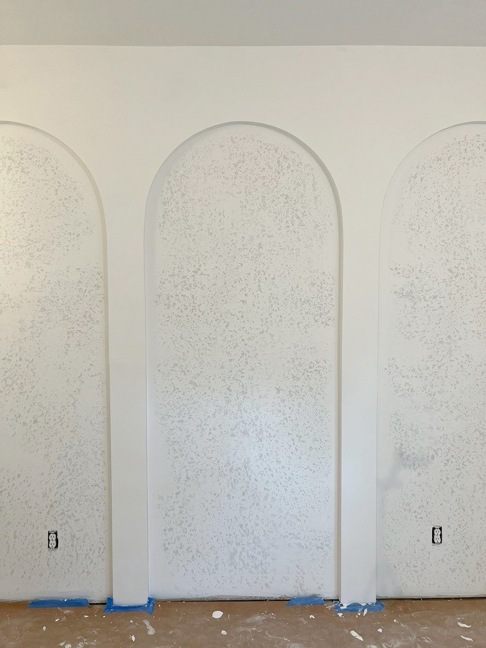 diy drywall arches and skim coating