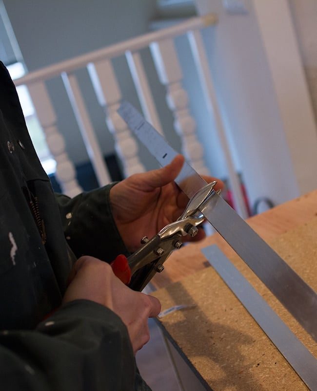 cutting metal beam straps