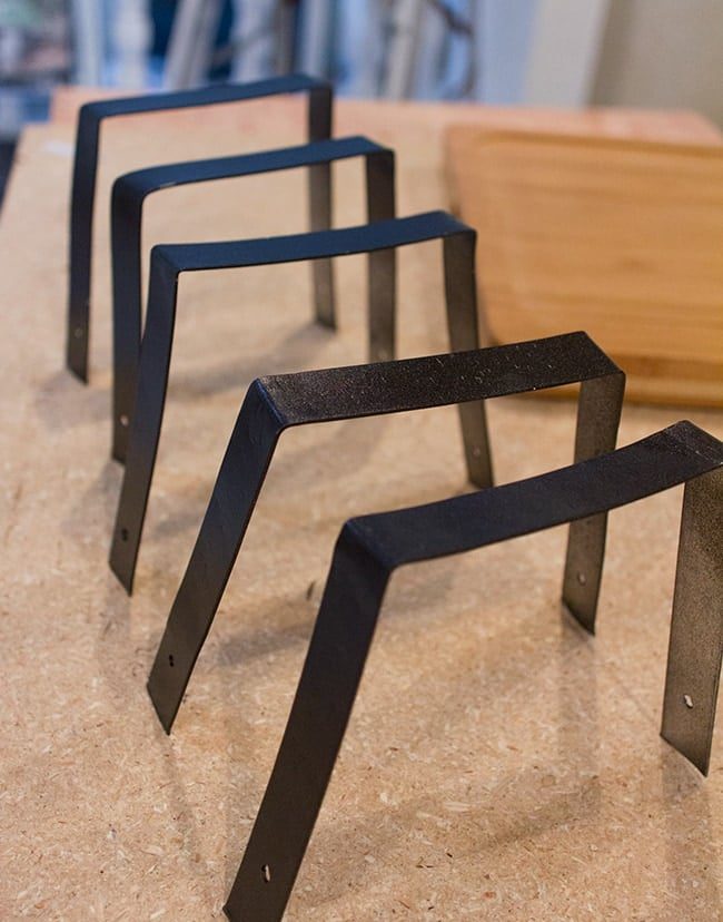 diy wood beam strap brackets