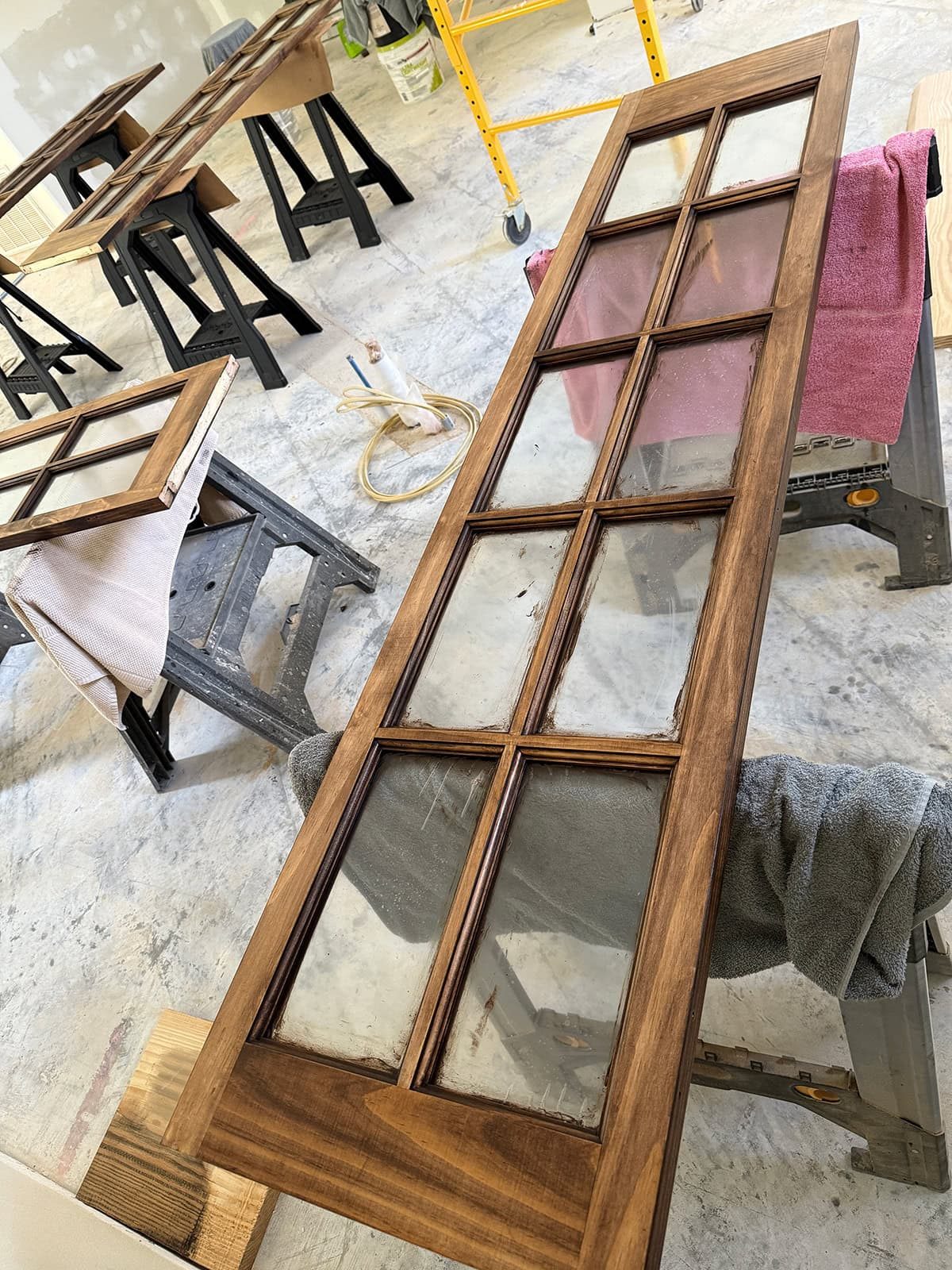 glass french doors for closet