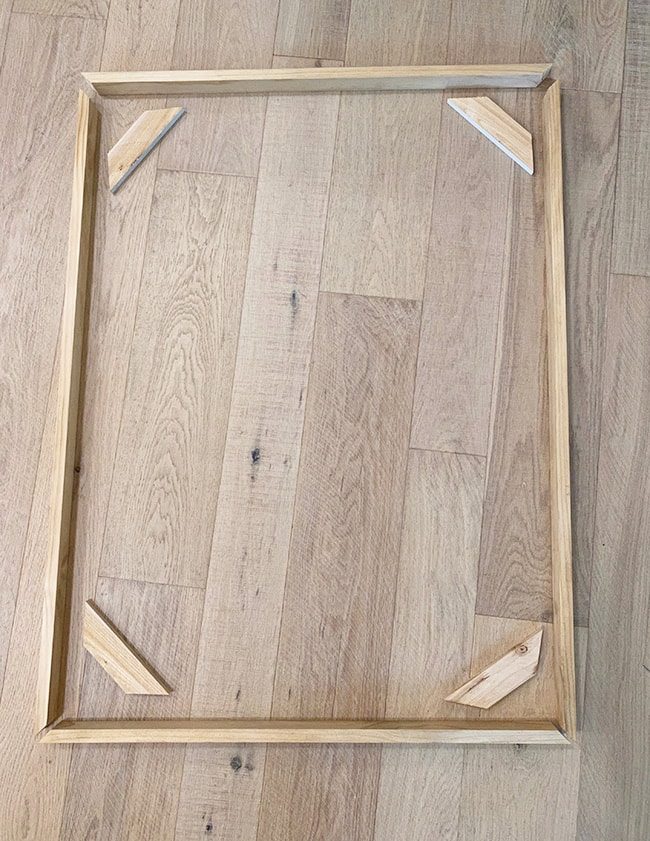 diy canvas floating frame