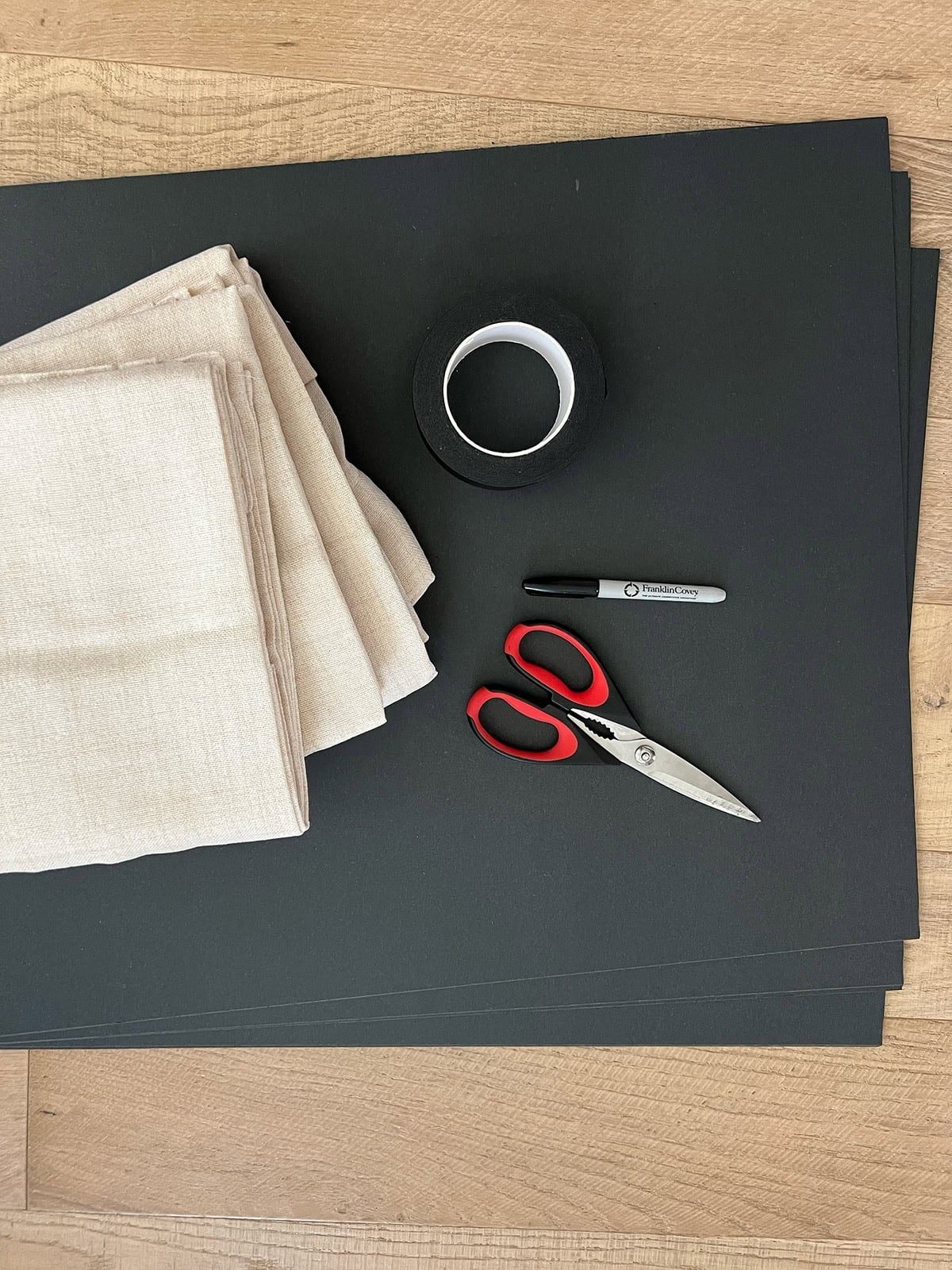 supplies for easy diy halloween window silhouettes with ghosts