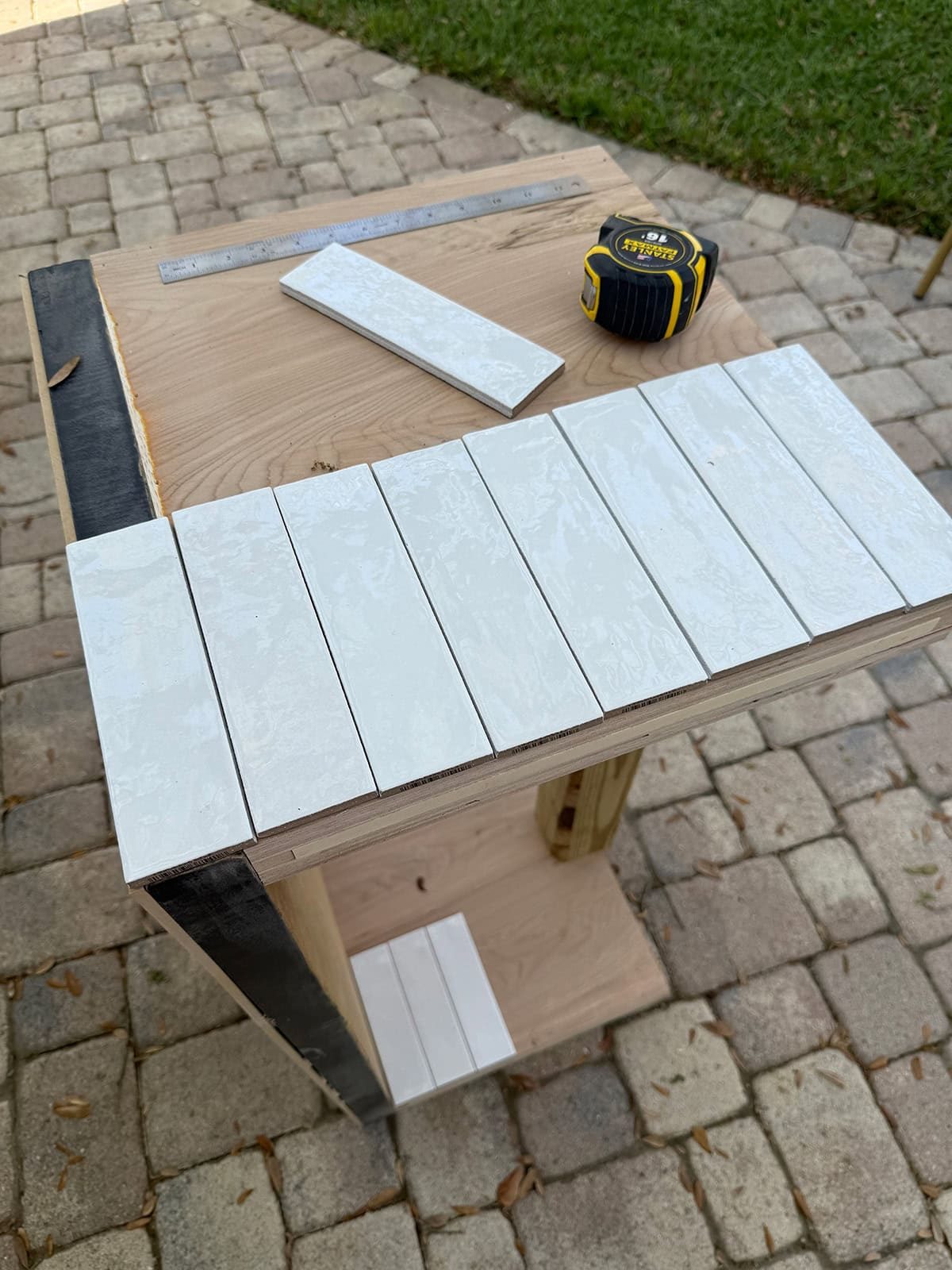 diy tiled table tutorial