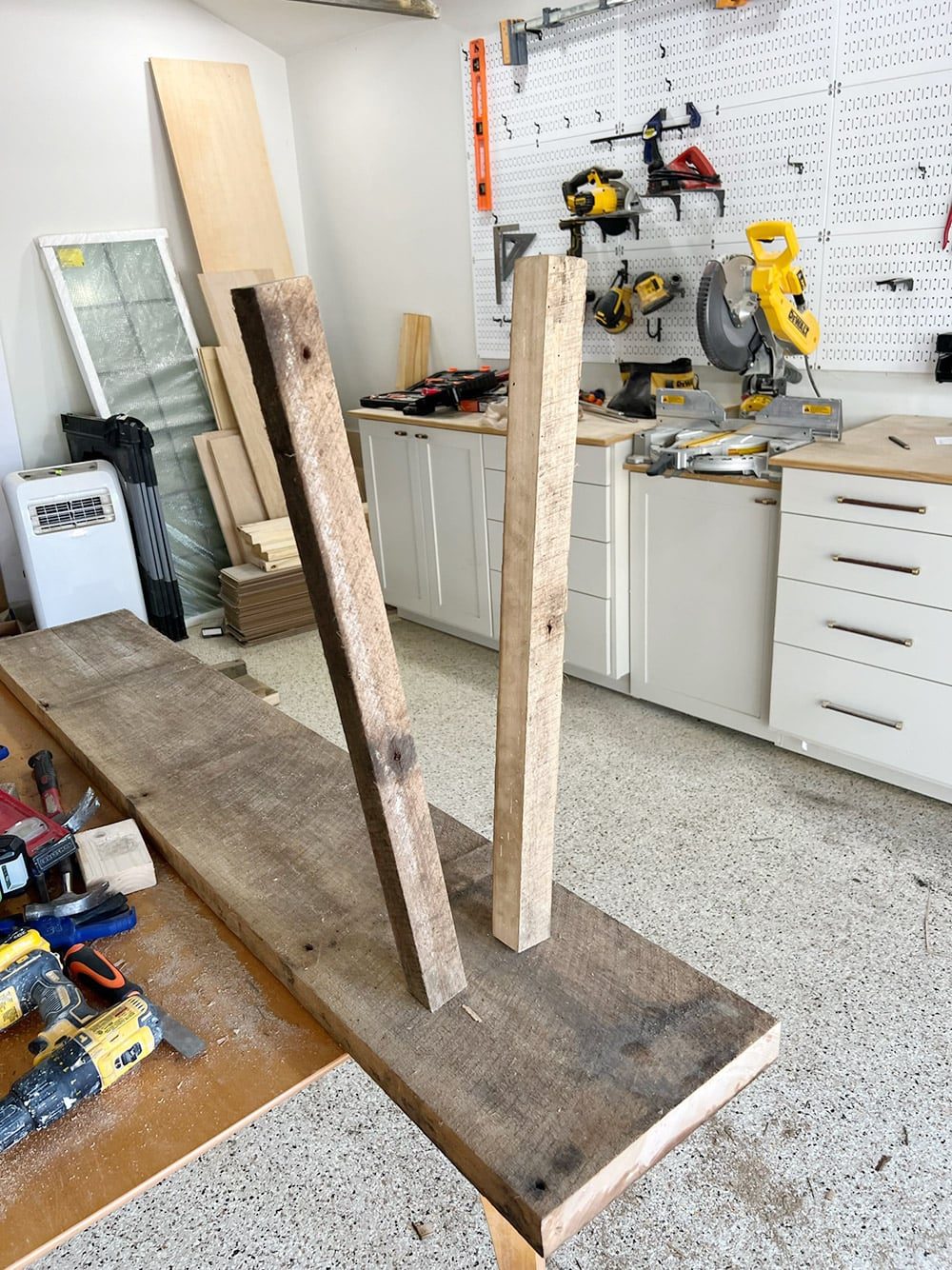 diy rustic wood console table