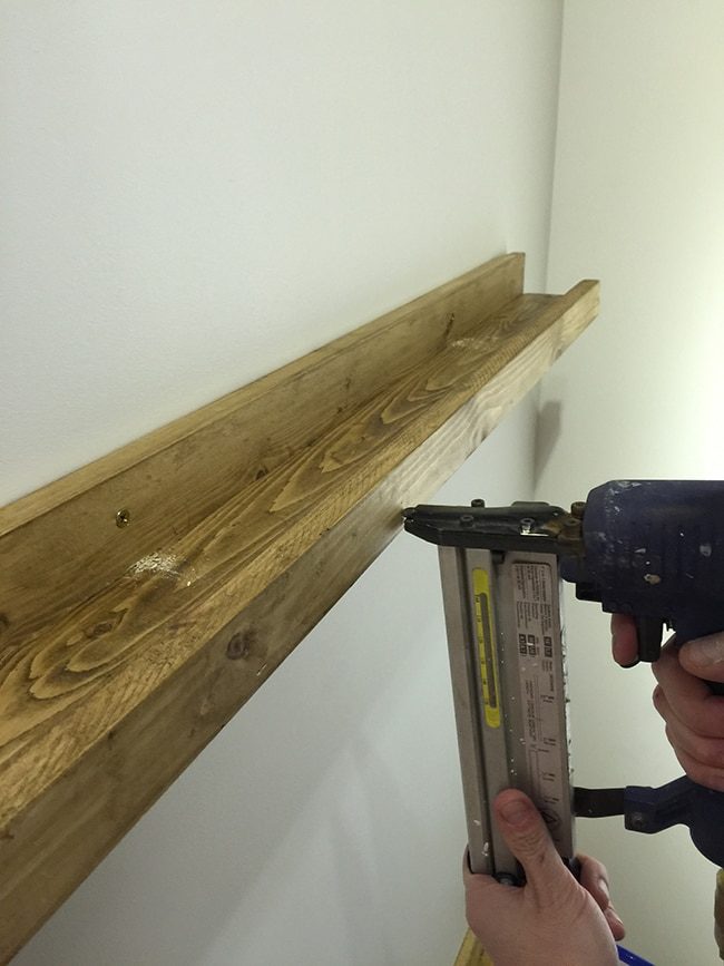 New Laundry Room: Easy DIY Picture Ledges