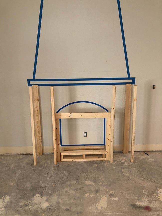 building a frame for an electric fireplace